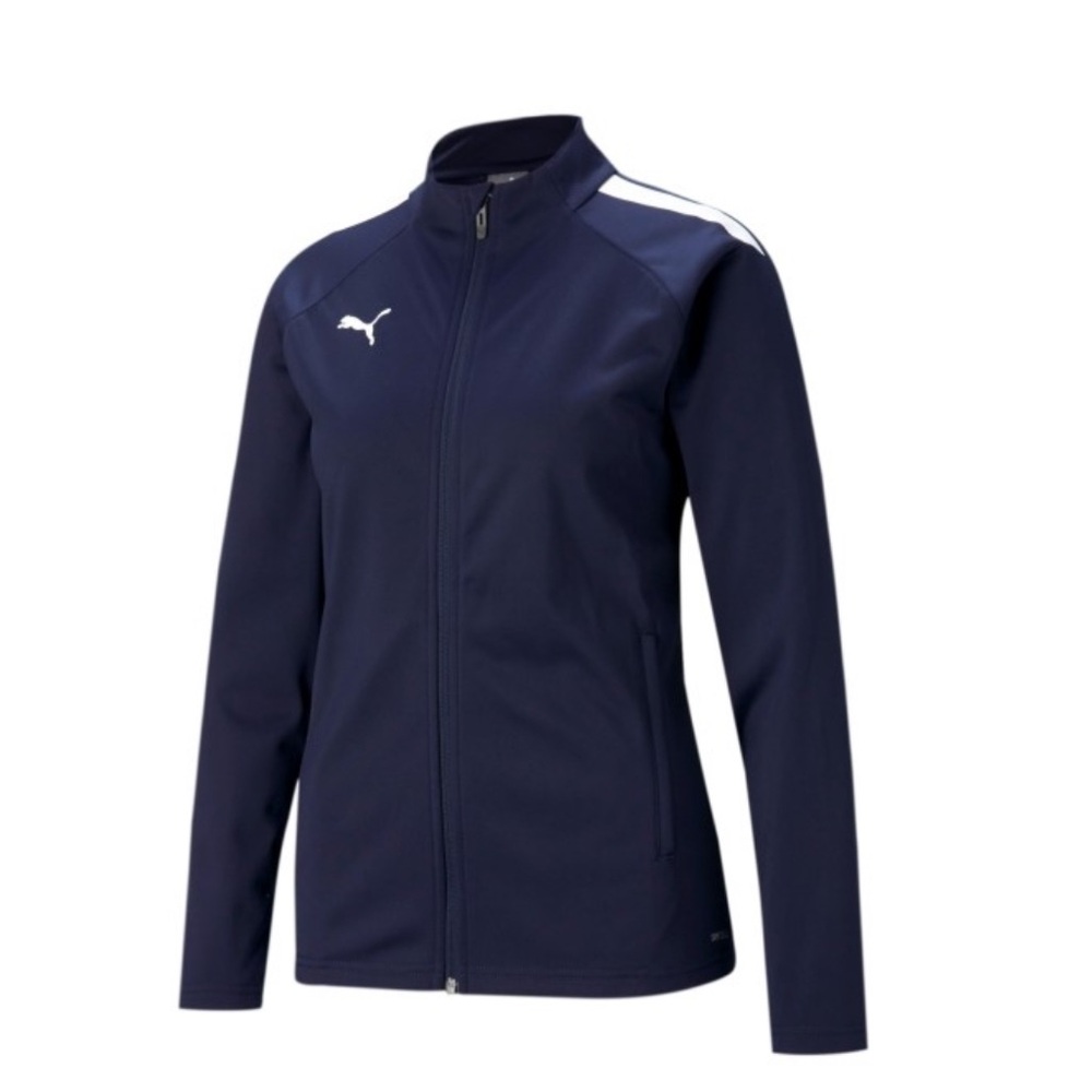 PUMA WOMEN'S TEAM LIGA 25 TRAINING JACKET - NAVY/WHITE -Medium
